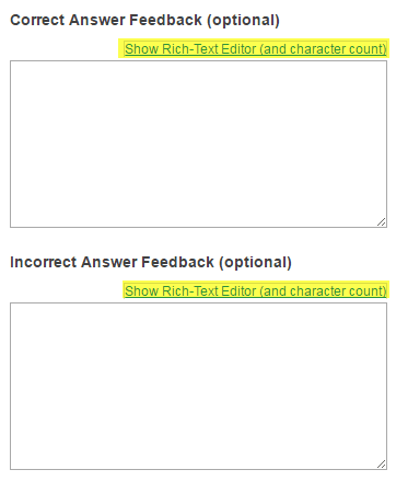 Add answer feedback. (Optional)