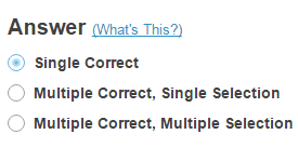 Choose number of correct responses (for multiple choice).