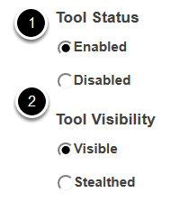 Status/visibility