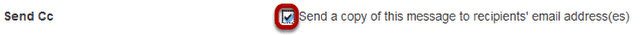 Send Cc. (Optional)