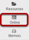 To access this tool, select Online from the Tool Menu of the Administration Workspace.