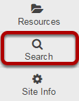 To access this tool, select Search from the Tool Menu of your site.