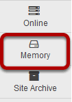 To access this tool, select Memory from the Tool Menu in the Administration Workspace.
